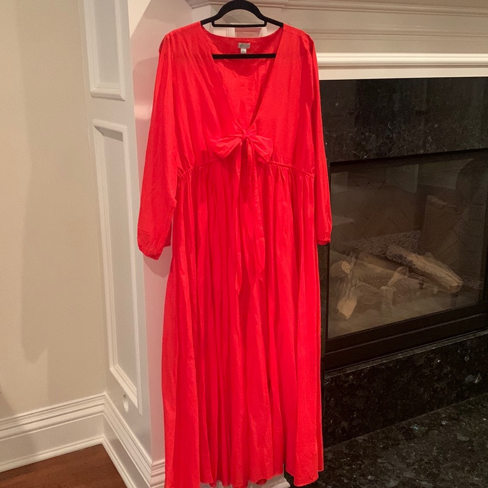 JCrew beachwear red dress